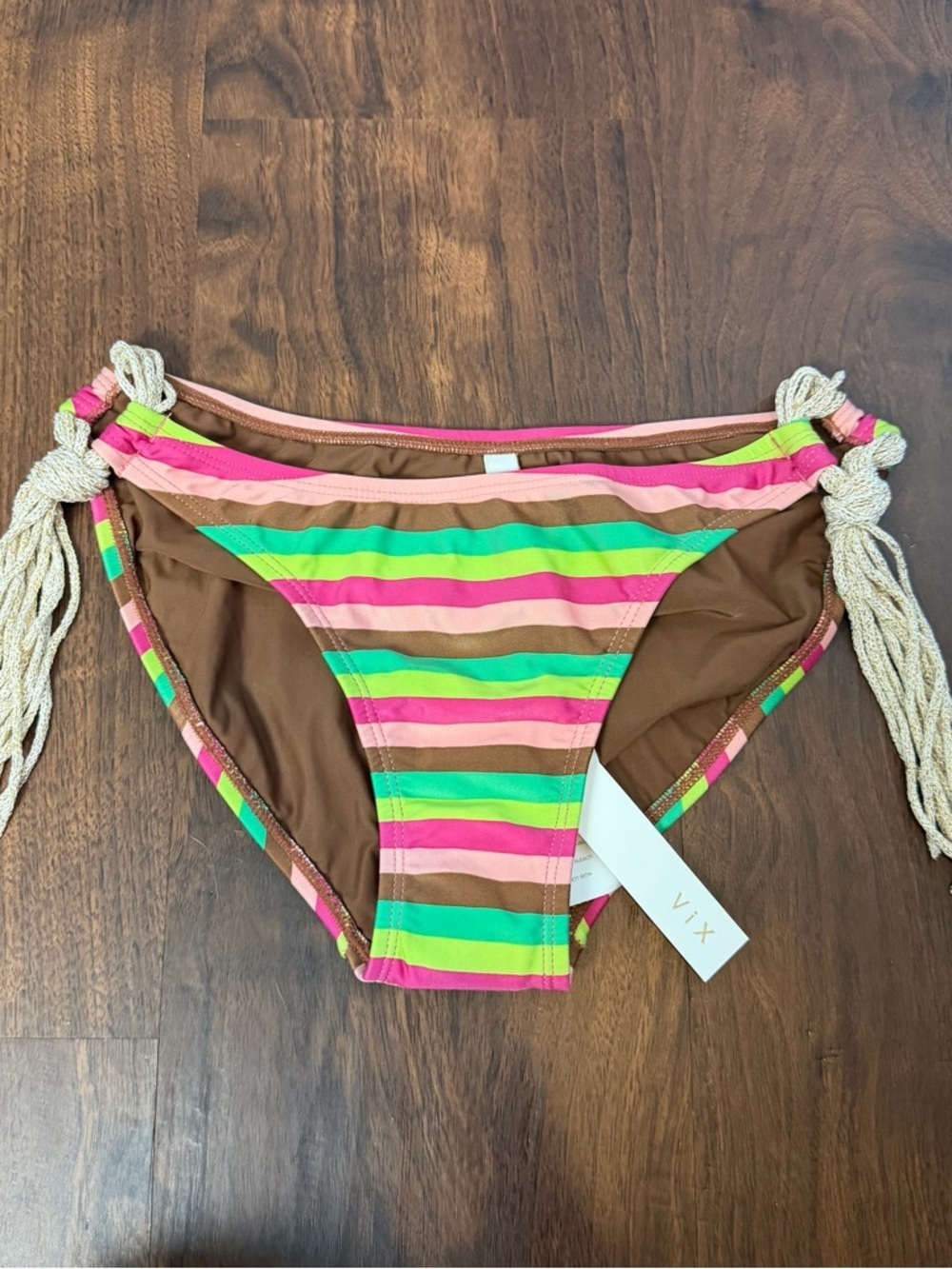 ViX by Paula Hermanny Multi Colored Stripe Swim Bottoms